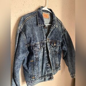 Vintage Rare Acid Wash Denim Levi’s Jacket made in USA